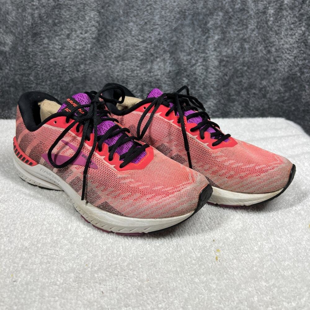 Brooks Womens Ravenna 10 1202861B615 Pink Running Shoes Sneakers Size 8 B